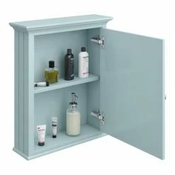 Old London Traditional Mirror Cabinet (650mm Wide - Duck Egg Blue) -Old London Shop DAF704 d2 460