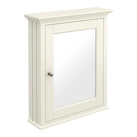 Old London Traditional Mirror Cabinet (650mm Wide - Ivory) 1 Old London Traditional Mirror Cabinet (650mm Wide - Ivory)