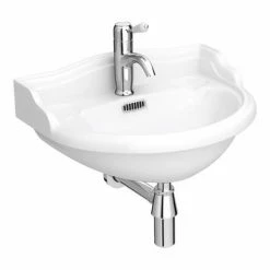 Old London - Chancery Wall Hung Cloakroom Basin (500mm Wide - 1 Tap Hole) 5 Old London - Chancery Wall Hung Cloakroom Basin (500mm Wide - 1 Tap Hole) -Old London Shop NCA104 d3a 460