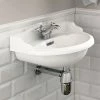Old London - Chancery Wall Hung Cloakroom Basin (500mm Wide - 1 Tap Hole)