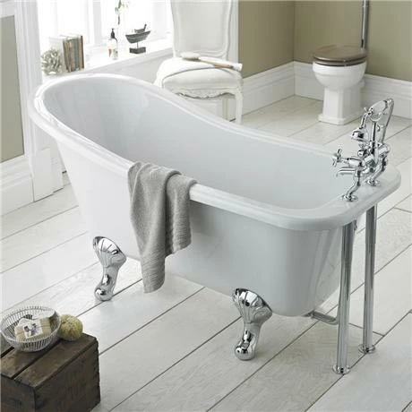 Old London - Brockley 1500 X 730 Slipper Freestanding Bath With Chrome Leg Set 3 Old London - Brockley 1500 X 730 Slipper Freestanding Bath With Chrome Leg Set - Image 3
