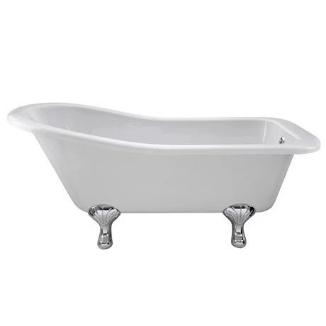 Old London - Brockley 1500 X 730 Slipper Freestanding Bath With Chrome Leg Set 1 Old London - Brockley 1500 X 730 Slipper Freestanding Bath With Chrome Leg Set