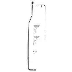 Old London - Chrome High Level Flush Pipe Kit - LDA002