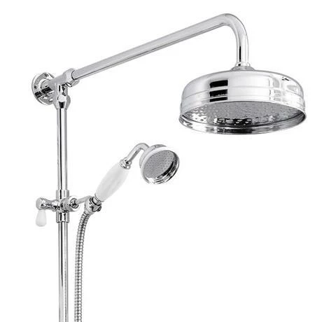 Old London - Chrome Traditional Triple Exposed Valve With Spout - LDNV15 2 Old London - Chrome Traditional Triple Exposed Valve With Spout - LDNV15 - Image 2