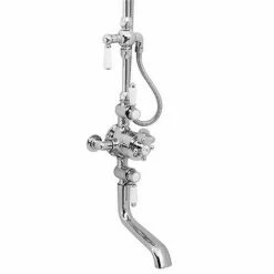 Old London - Chrome Traditional Triple Exposed Valve With Spout - LDNV15 6 Old London - Chrome Traditional Triple Exposed Valve With Spout - LDNV15 -Old London Shop Old London Chrome Traditional Triple Exposed Valve With Spout LDNV15 d2 375