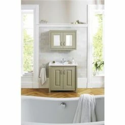 Old London - 800 Mirror Cabinet - Natural Walnut - NLV515 -Old London Shop Old London 800M D2NNN 375